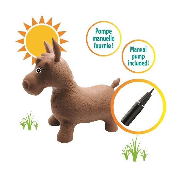 Porteur - LEXIBOOK - Cheval Sauteur Gonflable en Peluche - Design 2-en-1 - Housse amovible - Pour Enfant Porteur - LEXIBOOK - Cheval Sauteur Gonflable en Peluche - Design 2-en-1 - Housse amovible - Pour Enfant