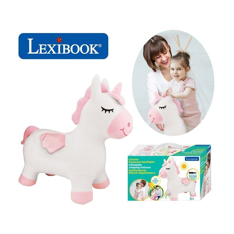 Porteur - LEXIBOOK - Licorne Sauteuse Gonflable en Peluche - Housse Am Porteur - LEXIBOOK - Licorne Sauteuse Gonflable en Peluche - Housse Am