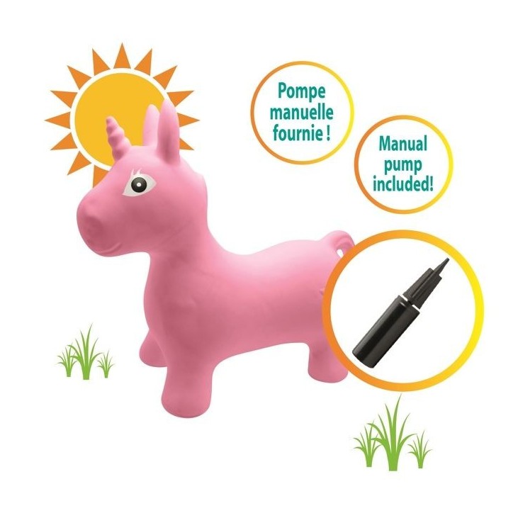 Porteur - LEXIBOOK - Licorne Sauteuse Gonflable en Peluche - Housse Amovible - Pour Enfant a partir de 3 ans Porteur - LEXIBOOK - Licorne Sauteuse Gonflable en Peluche - Housse Amovible - Pour Enfant a partir de 3 ans