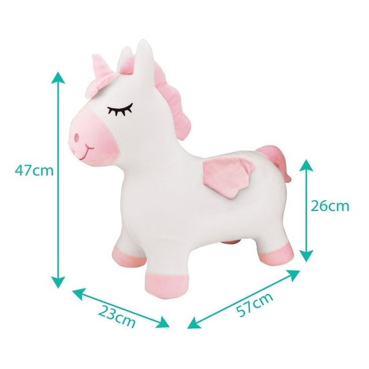 Porteur - LEXIBOOK - Licorne Sauteuse Gonflable en Peluche - Housse Amovible - Pour Enfant a partir de 3 ans Porteur - LEXIBOOK - Licorne Sauteuse Gonflable en Peluche - Housse Amovible - Pour Enfant a partir de 3 ans