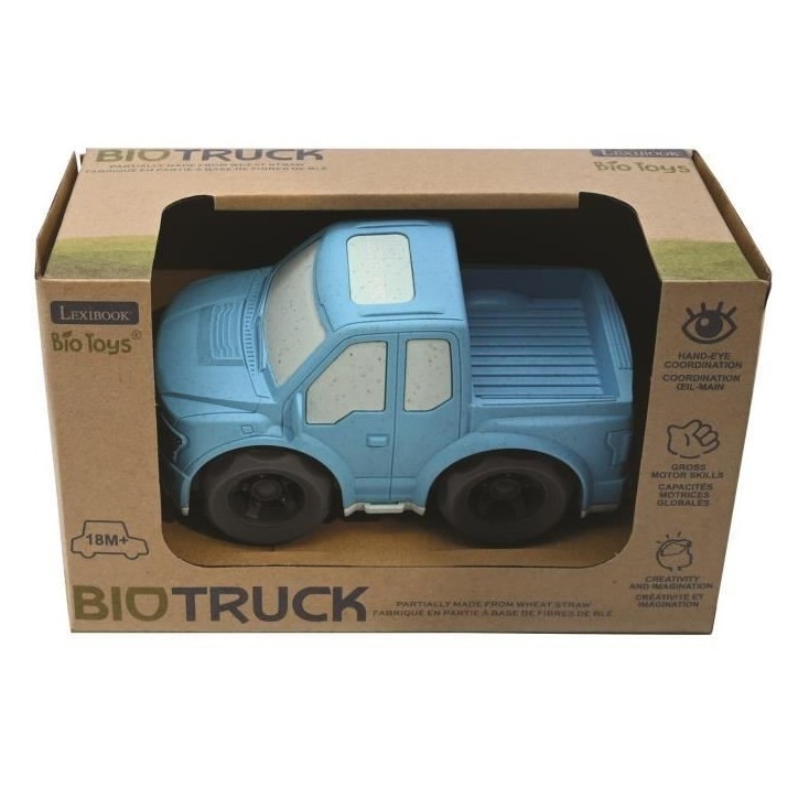 Petite voiture - LEXIBOOK - Pick-up bleu - Fibres de blé recyclables - Pour bébé de 18 mois et plus Petite voiture - LEXIBOOK - Pick-up bleu - Fibres de blé recyclables - Pour bébé de 18 mois et plus