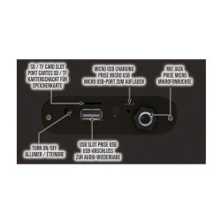 Enceinte Bluetooth portable Harry Potter avec lumieres et microphone