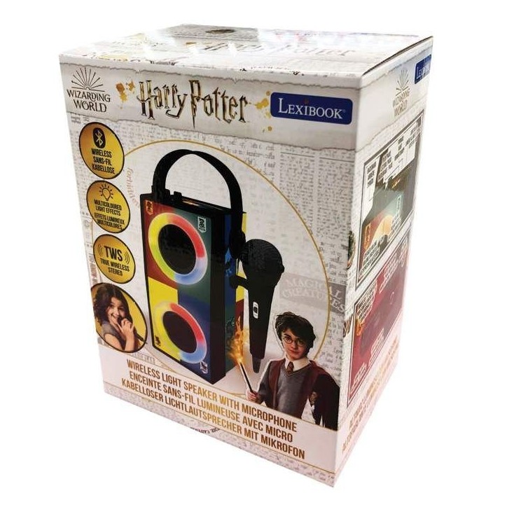 Enceinte Bluetooth portable Harry Potter avec lumieres et microphone Enceinte Bluetooth portable Harry Potter avec lumieres et microphone