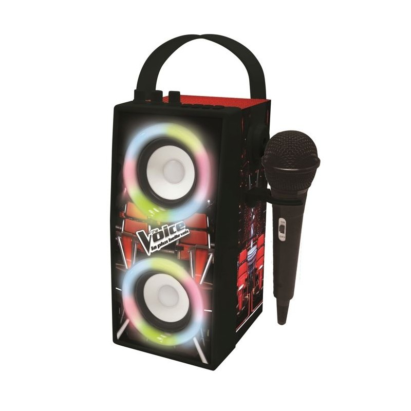 Enceinte Tendance Bluetooth portable avec micro et effets lumineux The Enceinte Tendance Bluetooth portable avec micro et effets lumineux The