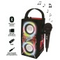 Enceinte Tendance Bluetooth portable avec micro et effets lumineux The Voice