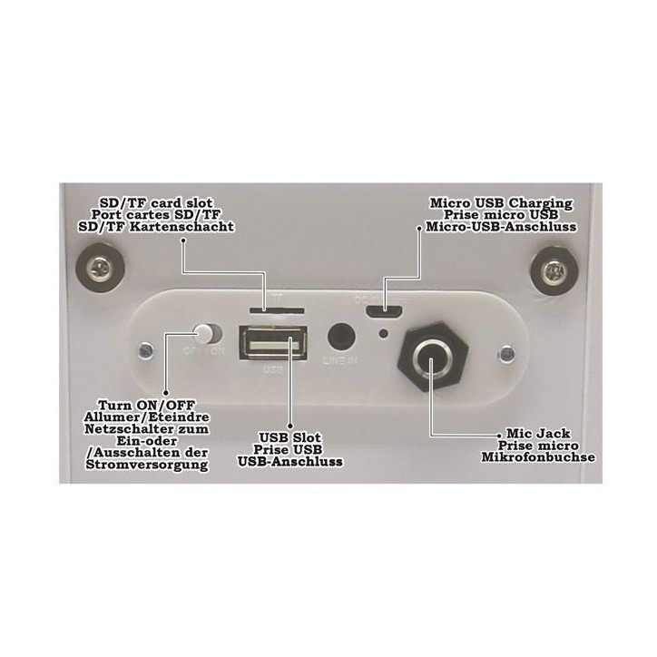 Enceinte Karaoké Enfant - LEXIBOOK - iParty - Bluetooth V5.0 - Effets Lumineux Enceinte Karaoké Enfant - LEXIBOOK - iParty - Bluetooth V5.0 - Effets Lumineux