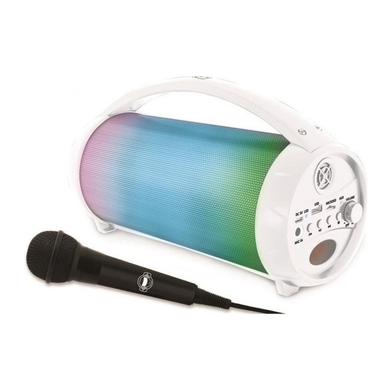 FLASHBOOM Enceinte Bluetooth portable entierement lumineuse avec micro FLASHBOOM Enceinte Bluetooth portable entierement lumineuse avec micro