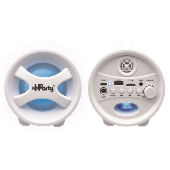 FLASHBOOM Enceinte Bluetooth portable entierement lumineuse avec micro filaire détachable iParty - LEXIBOOK