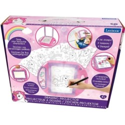 Projecteur a dessins Licorne - LEXIBOOK - Modeles et Tampons - Rose -