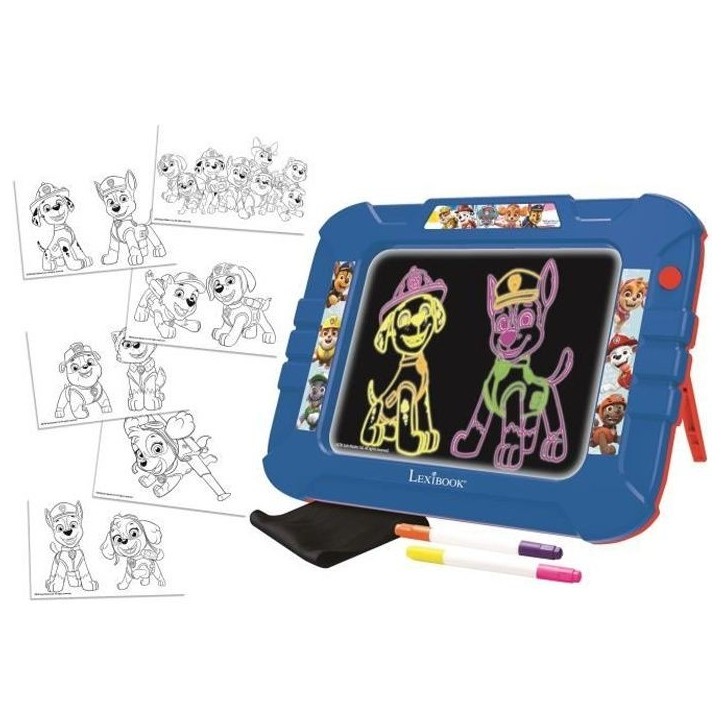 Ardoise a dessiner lumineuse néon Pat' Patrouille - LEXIBOOK - 6 modeles coloris Ardoise a dessiner lumineuse néon Pat' Patrouille - LEXIBOOK - 6 modeles coloris
