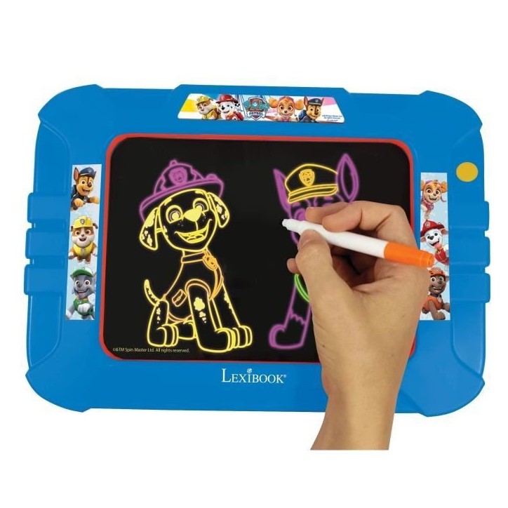 Ardoise a dessiner lumineuse néon Pat' Patrouille - LEXIBOOK - 6 modeles coloris Ardoise a dessiner lumineuse néon Pat' Patrouille - LEXIBOOK - 6 modeles coloris