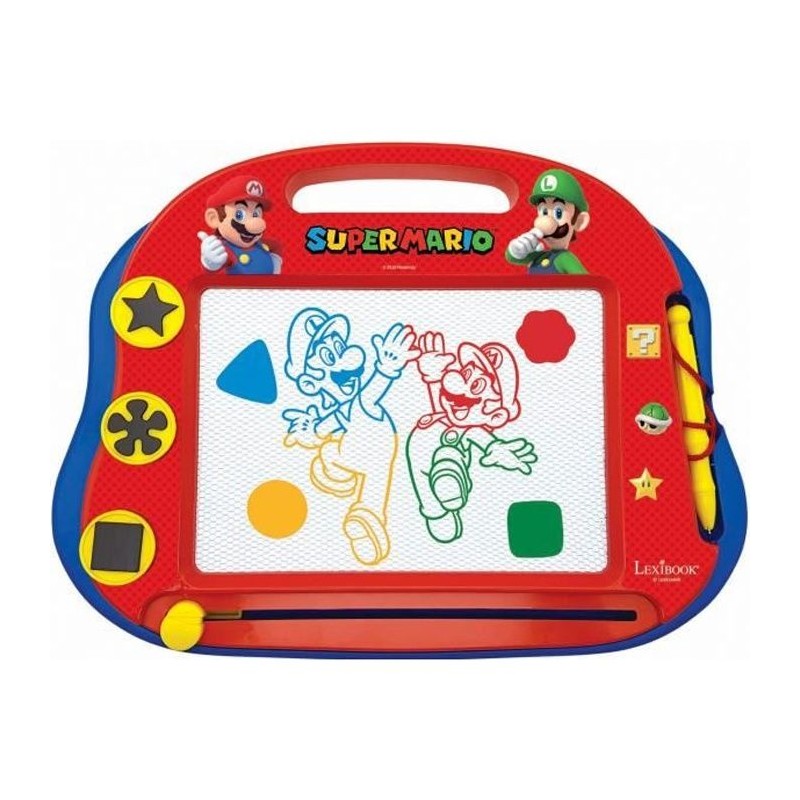 Ardoise magique A5 Super Mario avec accessoires magnétiques - LEXIBOO Ardoise magique A5 Super Mario avec accessoires magnétiques - LEXIBOO