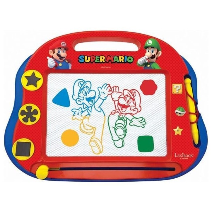 Ardoise magique A5 Super Mario avec accessoires magnétiques - LEXIBOOK Ardoise magique A5 Super Mario avec accessoires magnétiques - LEXIBOOK