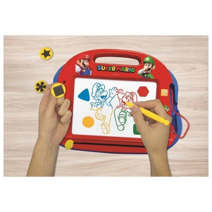 Ardoise magique A5 Super Mario avec accessoires magnétiques - LEXIBOOK Ardoise magique A5 Super Mario avec accessoires magnétiques - LEXIBOOK