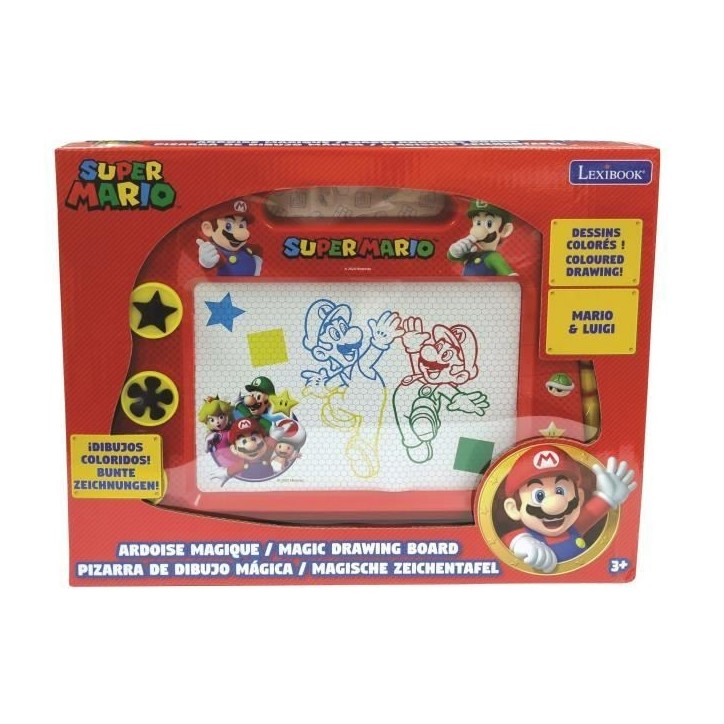 Ardoise magique A5 Super Mario avec accessoires magnétiques - LEXIBOOK Ardoise magique A5 Super Mario avec accessoires magnétiques - LEXIBOOK