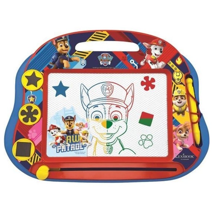 Ardoise magique Pat' Patrouille format A5 avec accessoires magnétiques pour dessiner en couleurs - LEXIBOOK Ardoise magique Pat' Patrouille format A5 avec accessoires magnétiques pour dessiner en couleurs - LEXIBOOK