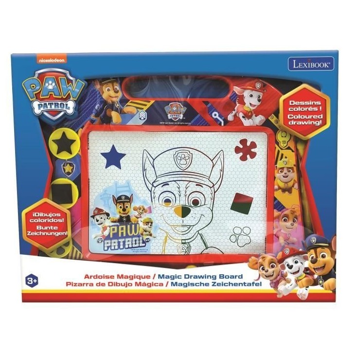 Ardoise magique Pat' Patrouille format A5 avec accessoires magnétiques pour dessiner en couleurs - LEXIBOOK Ardoise magique Pat' Patrouille format A5 avec accessoires magnétiques pour dessiner en couleurs - LEXIBOOK