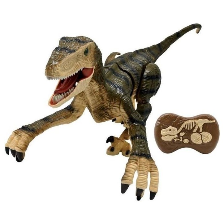 Dinosaure de simulation télécommandé - LEXIBOOK - Velociraptor 45 cm - Mouvements articulés - Effets lumineux - Sons de rugi Dinosaure de simulation télécommandé - LEXIBOOK - Velociraptor 45 cm - Mouvements articulés - Effets lumineux - Sons de rugi