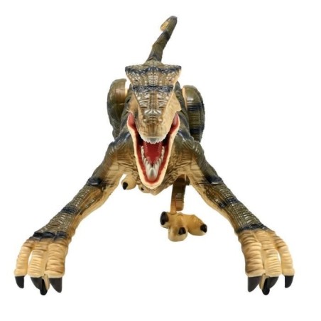 Dinosaure de simulation télécommandé - LEXIBOOK - Velociraptor 45 cm - Mouvements articulés - Effets lumineux - Sons de rugi