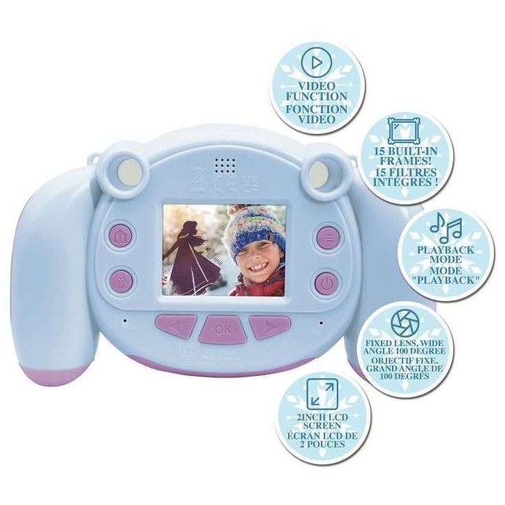 APN enfants La Reine des Neiges avec fonction photo et vidéo APN enfants La Reine des Neiges avec fonction photo et vidéo