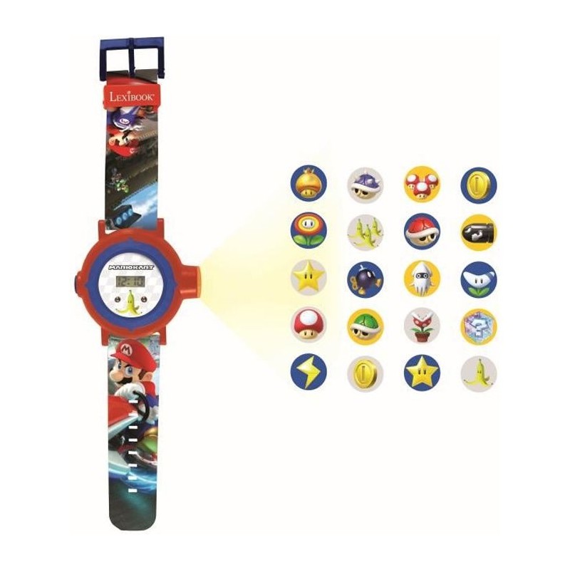 Montre digitale de projection Mario Kart - LEXIBOOK - 20 images a proj