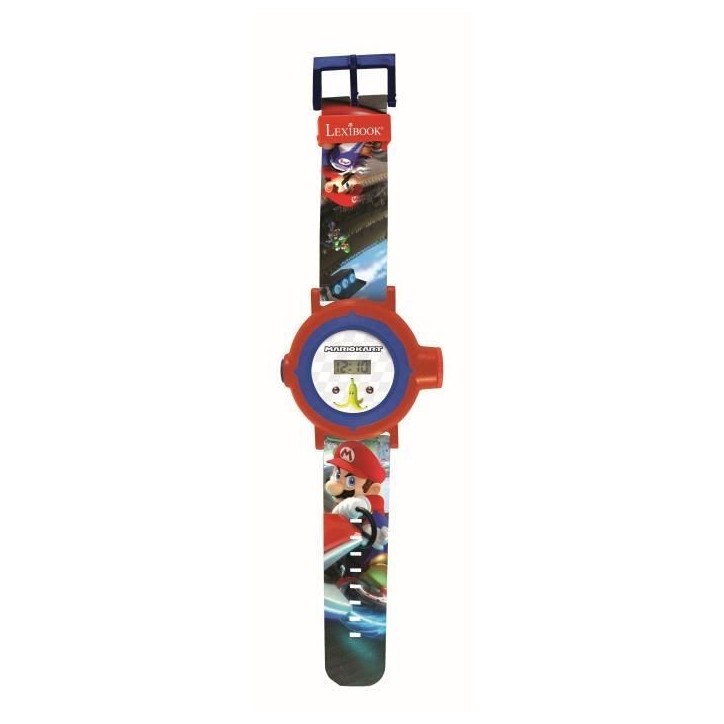 Montre digitale de projection Mario Kart - LEXIBOOK - 20 images a projeter Montre digitale de projection Mario Kart - LEXIBOOK - 20 images a projeter