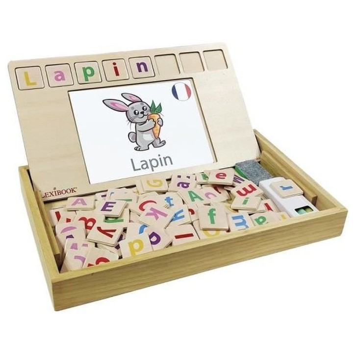 LEXIBOOK - Bio Toys - L'Ecole des mots bilingue Français / Anglais – Jeu en Bois LEXIBOOK - Bio Toys - L'Ecole des mots bilingue Français / Anglais – Jeu en Bois