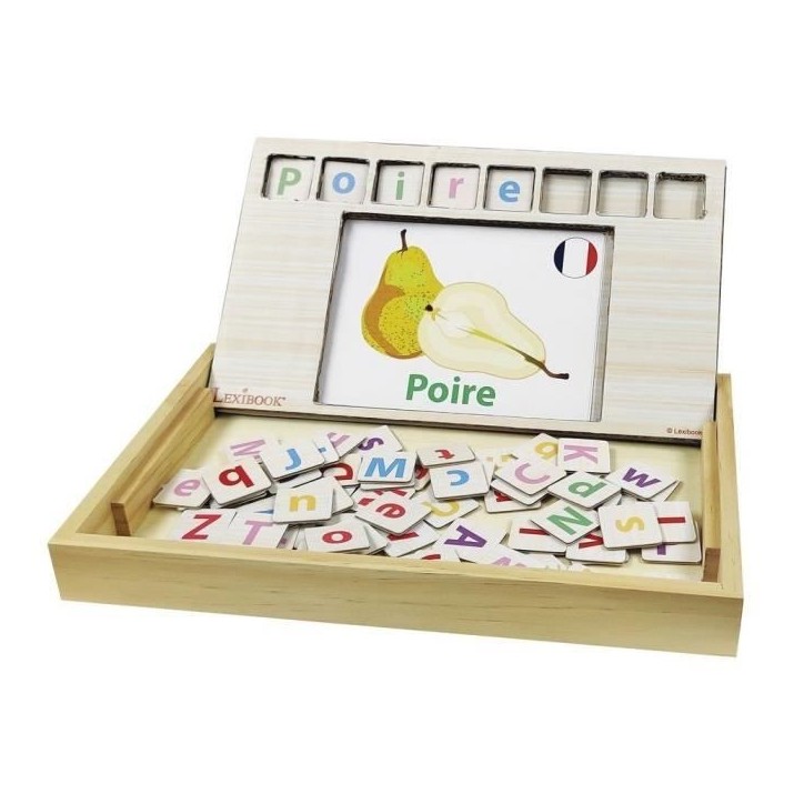 LEXIBOOK - Bio Toys - L'Ecole des mots bilingue Français / Anglais – Jeu en Bois LEXIBOOK - Bio Toys - L'Ecole des mots bilingue Français / Anglais – Jeu en Bois