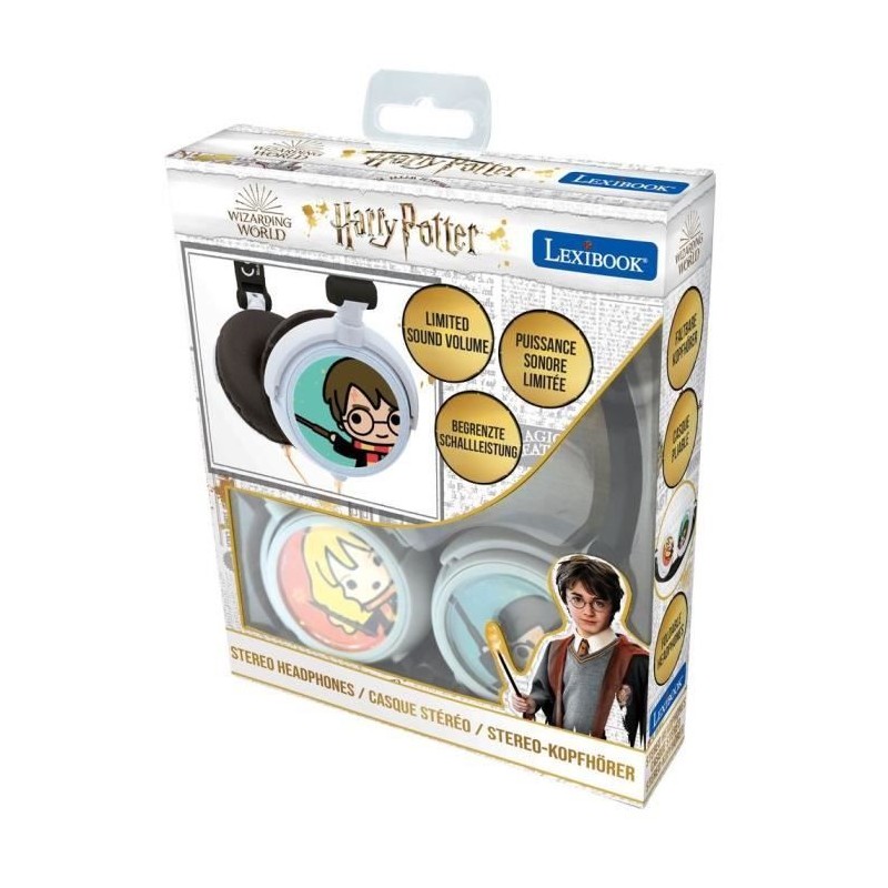 Casque stéréo filaire pliable pour enfants Harry Potter - LEXIBOOK -