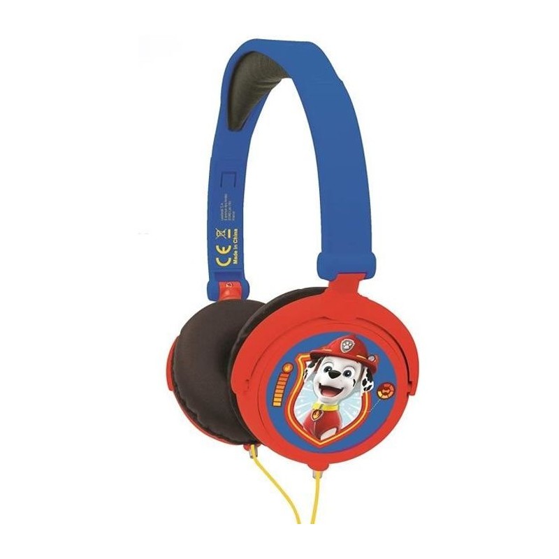 Casque stéréo filaire pliable Pat' Patrouille pour enfants avec limi Casque stéréo filaire pliable Pat' Patrouille pour enfants avec limi