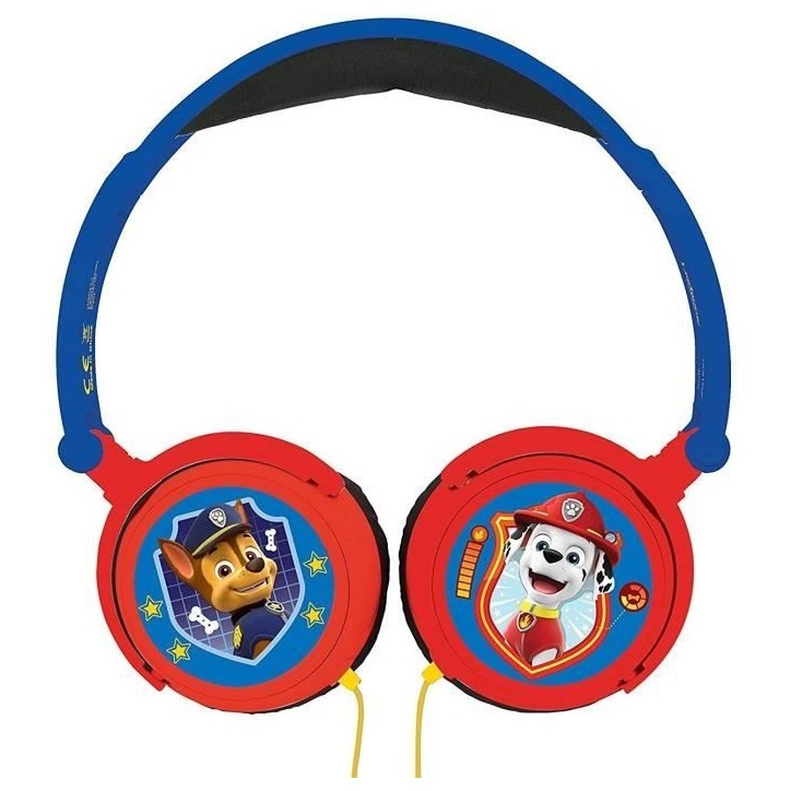 Casque stéréo filaire pliable Pat' Patrouille pour enfants avec limitation de volume d'écoute - LEXIBOOK Casque stéréo filaire pliable Pat' Patrouille pour enfants avec limitation de volume d'écoute - LEXIBOOK