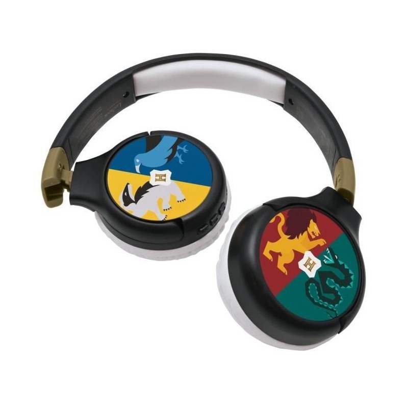 HARRY POTTER - Casque 2 en 1 Bluetooth - Filaire confortable et pliabl HARRY POTTER - Casque 2 en 1 Bluetooth - Filaire confortable et pliabl