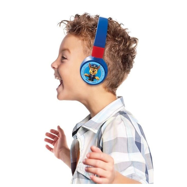 PAT' PATROUILLE - Casque 2 en 1 Bluetooth - Filaire confortable et pliable pour enfants avec limitation de son - LEXIBOOK PAT' PATROUILLE - Casque 2 en 1 Bluetooth - Filaire confortable et pliable pour enfants avec limitation de son - LEXIBOOK