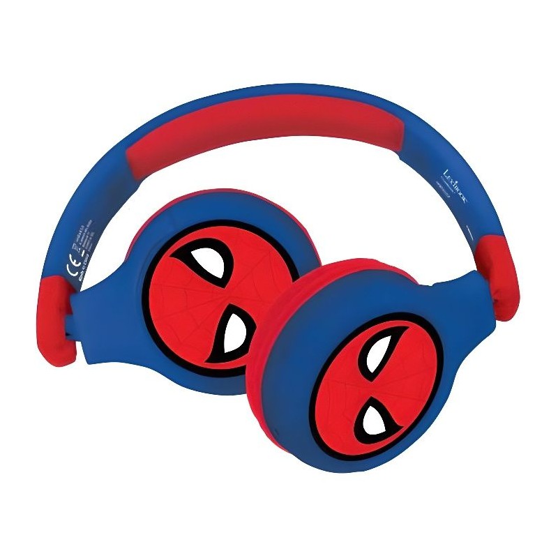 SPIDER-MAN - Casque 2 en 1 Bluetooth - Filaire confortable et pliable SPIDER-MAN - Casque 2 en 1 Bluetooth - Filaire confortable et pliable