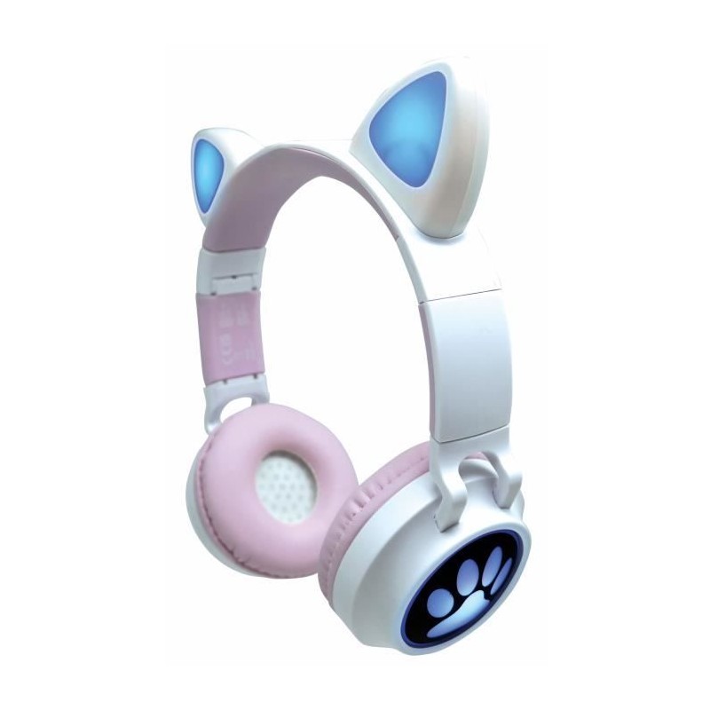 Casque audio 2-en-1 avec oreilles de chat LEXIBOOK - Bluetooth 5.0 - R Casque audio 2-en-1 avec oreilles de chat LEXIBOOK - Bluetooth 5.0 - R