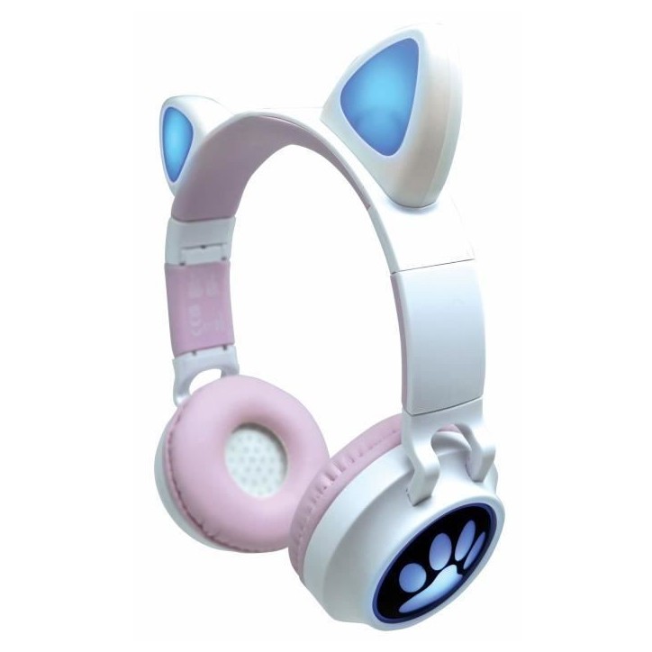 Casque audio 2-en-1 avec oreilles de chat LEXIBOOK - Bluetooth 5.0 - Rose - Pour enfants a partir de 4 ans