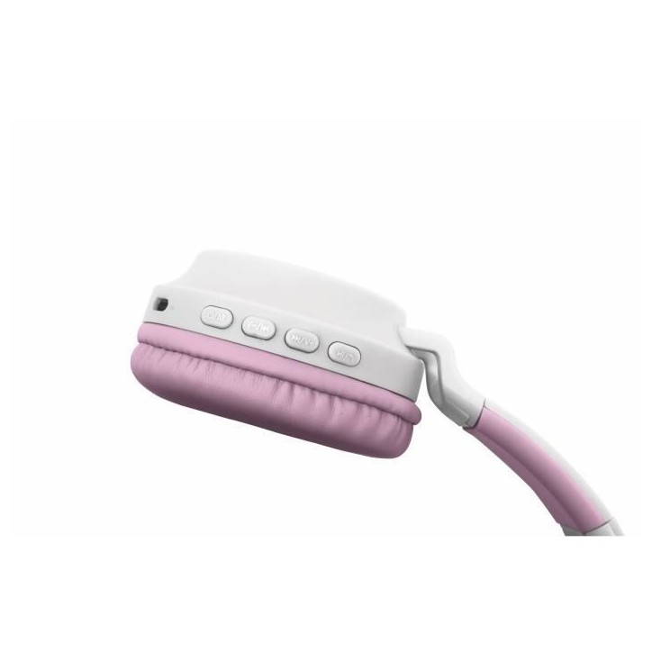 Casque audio 2-en-1 avec oreilles de chat LEXIBOOK - Bluetooth 5.0 - Rose - Pour enfants a partir de 4 ans