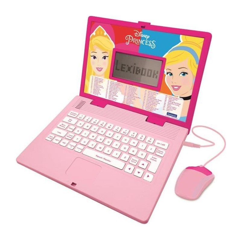 Ordinateur Educatif Bilingue Disney Princesses - LEXIBOOK - 124 activi