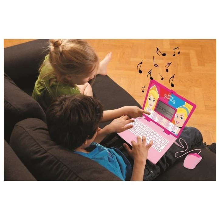 Ordinateur Educatif Bilingue Disney Princesses - LEXIBOOK - 124 activités Ordinateur Educatif Bilingue Disney Princesses - LEXIBOOK - 124 activités