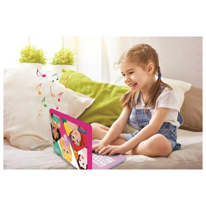 Ordinateur Educatif Bilingue Disney Princesses - LEXIBOOK - 124 activités Ordinateur Educatif Bilingue Disney Princesses - LEXIBOOK - 124 activités