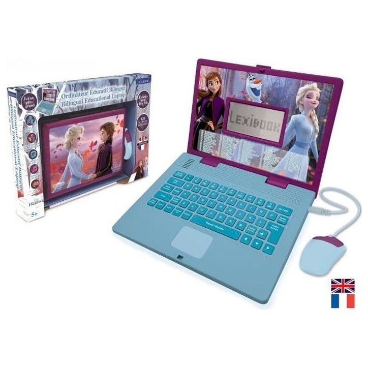LEXIBOOK - Ordinateur éducatif bilingue La Reine des Neiges - 124 activités (Français/Anglais) - Des 4 ans LEXIBOOK - Ordinateur éducatif bilingue La Reine des Neiges - 124 activités (Français/Anglais) - Des 4 ans