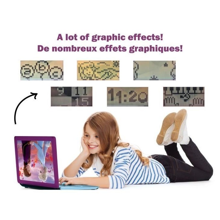LEXIBOOK - Ordinateur éducatif bilingue La Reine des Neiges - 124 activités (Français/Anglais) - Des 4 ans LEXIBOOK - Ordinateur éducatif bilingue La Reine des Neiges - 124 activités (Français/Anglais) - Des 4 ans