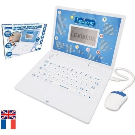 Ordinateur Educatif Bilingue (FR/EN) Enfant - LEXIBOOK - 124 activité