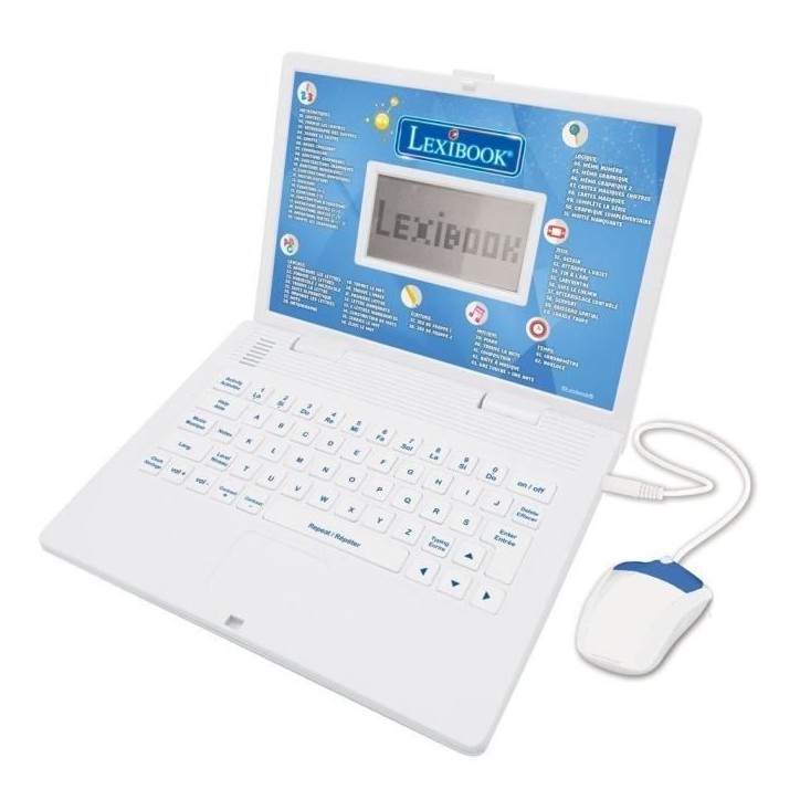 Ordinateur Educatif Bilingue (FR/EN) Enfant - LEXIBOOK - 124 activités