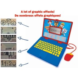 LEXIBOOK - Ordinateur éducatif bilingue La Pat 'Patrouille - 124 acti