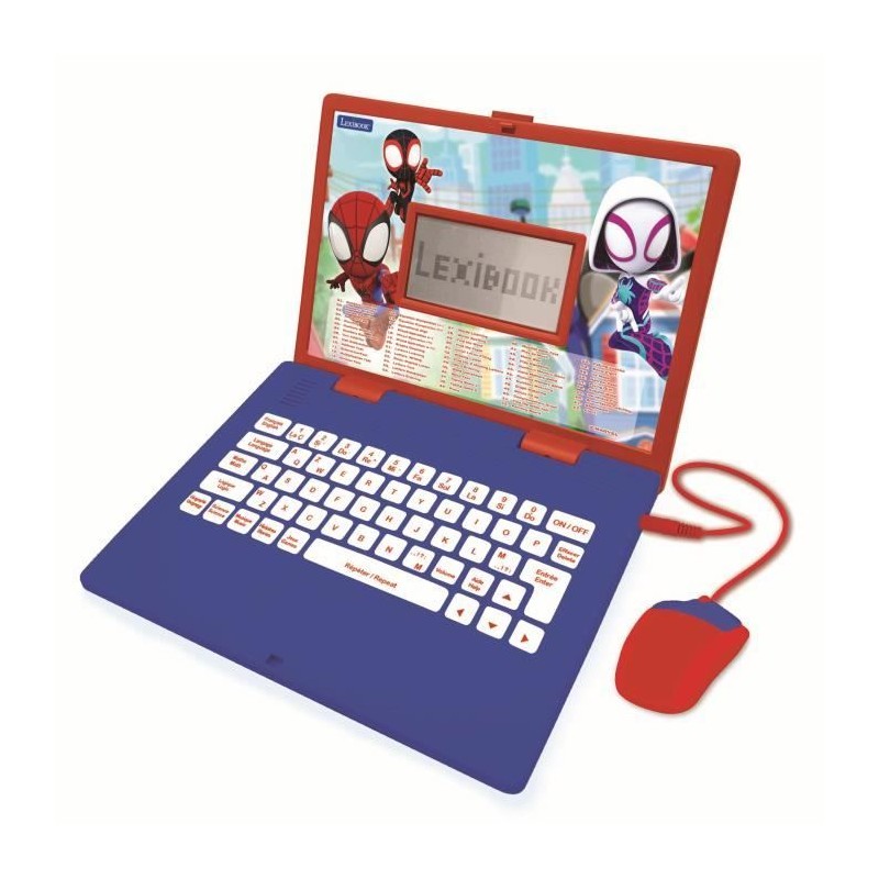 Ordinateur Educatif Bilingue Spidey - LEXIBOOK - 124 activités