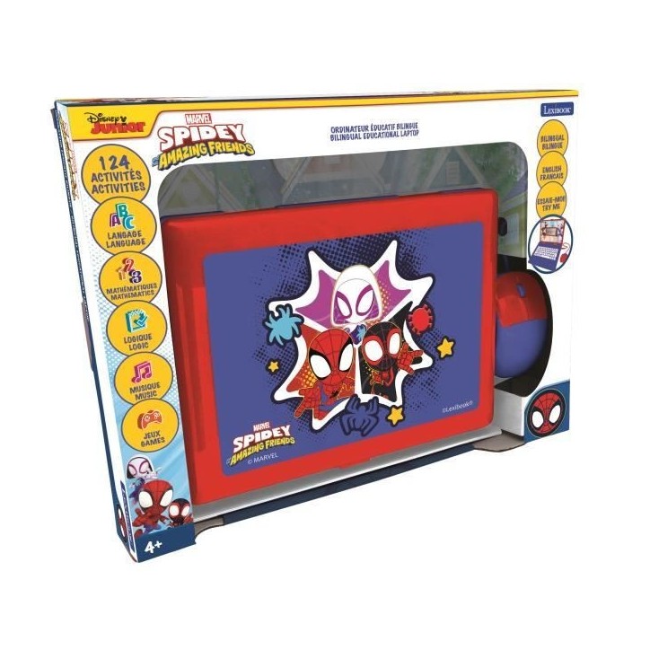 Ordinateur Educatif Bilingue Spidey - LEXIBOOK - 124 activités Ordinateur Educatif Bilingue Spidey - LEXIBOOK - 124 activités