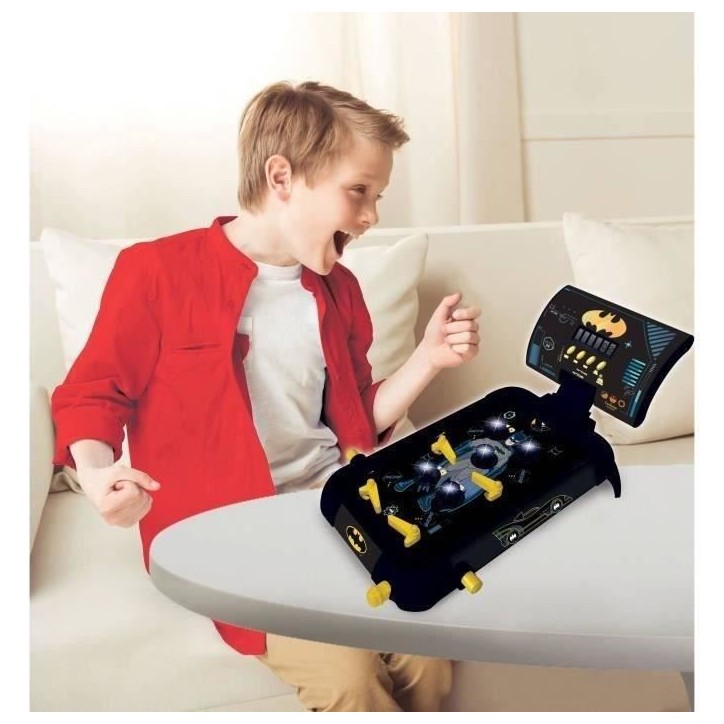 Flipper Électronique Batman - LEXIBOOK - Affichage digital des scores et effets lumineux et sonores