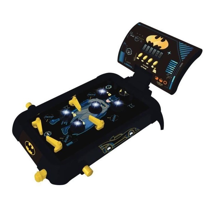 Flipper Électronique Batman - LEXIBOOK - Affichage digital des scores et effets lumineux et sonores