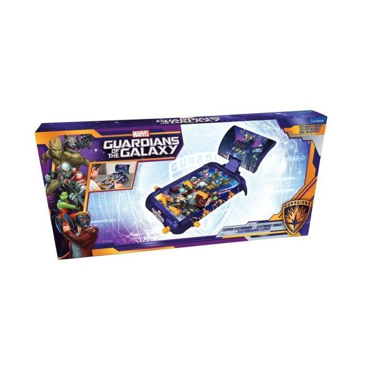 Flipper Électronique Les Gardiens de la Galaxie - LEXIBOOK - 4 flippers et 5 obstacles lumineux Flipper Électronique Les Gardiens de la Galaxie - LEXIBOOK - 4 flippers et 5 obstacles lumineux